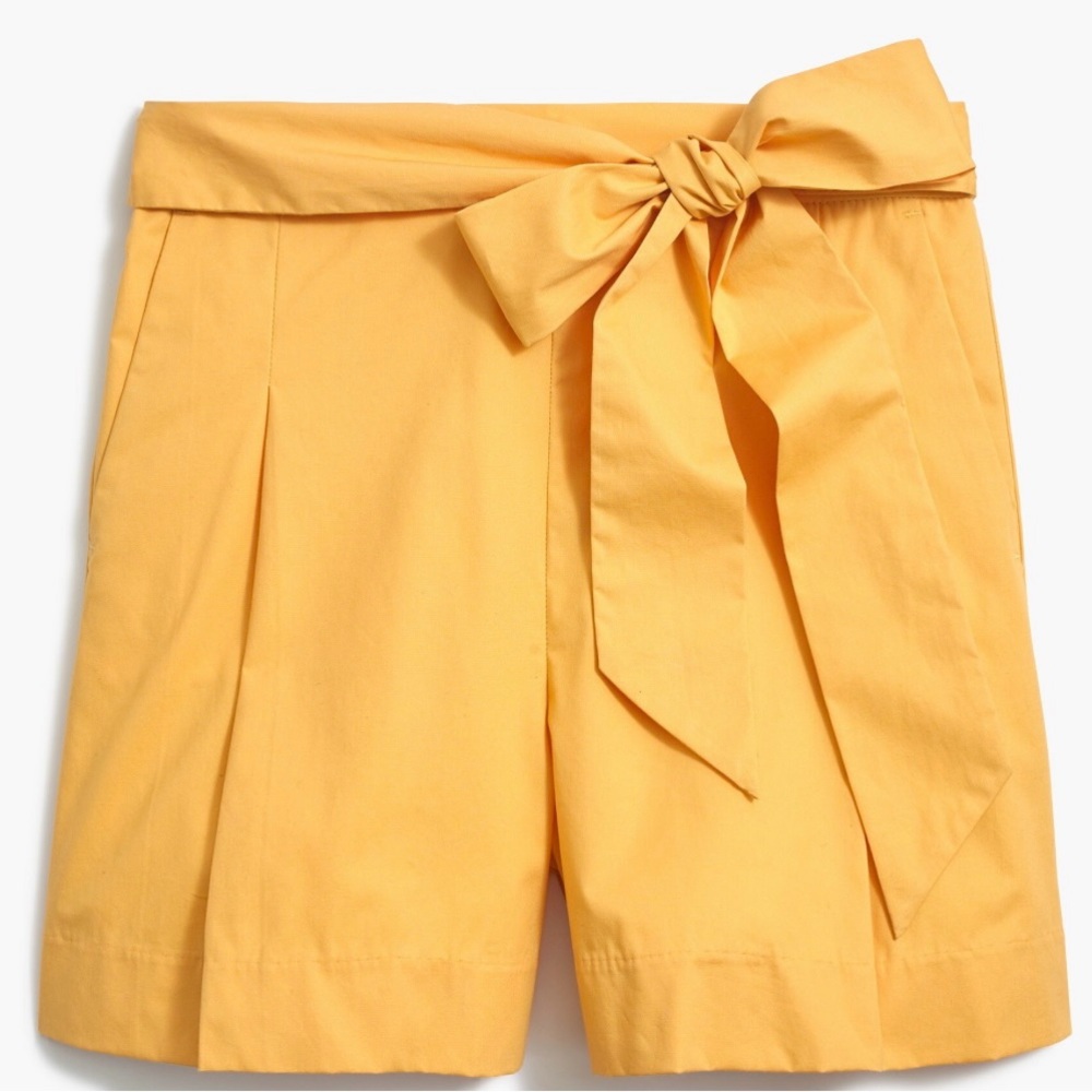 J. Crew Factory Tie-waist Short In Cotton
Poplin